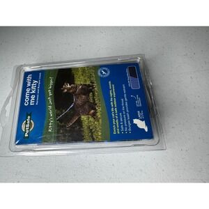 PetSafe Come With Me Kitty Harness and Bungee Leash Royal Blue Large CWMK-L-RYL